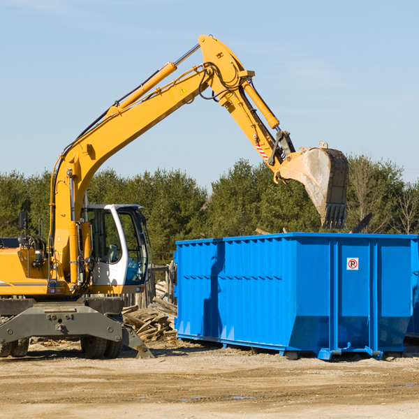 what are the rental fees for a residential dumpster in Grant County North Dakota